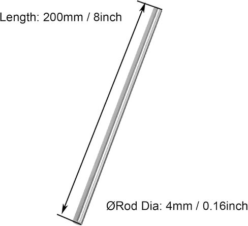 HiPicco Round Steel Rod, 5 Pack 6mm x 150mm HSS Lathe Bar Stock Tool for Shaft Gear Drill Lathes Boring Machine Turning Miniature Axle DIY Craft Making in Saudi Arabia