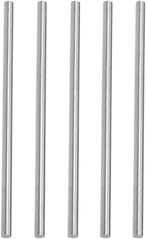 HiPicco Round Steel Rod, 5 Pack 6mm x 150mm HSS Lathe Bar Stock Tool for Shaft Gear Drill Lathes Boring Machine Turning Miniature Axle DIY Craft Making in Saudi Arabia