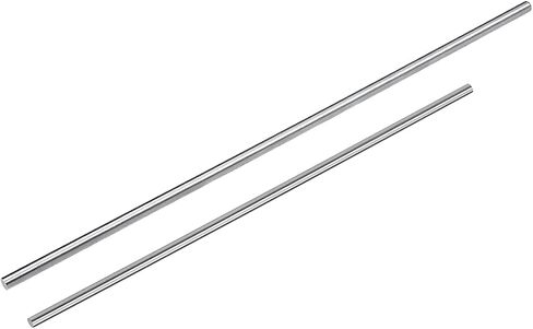 uxcell Round Steel Rod, 3mmx150mm, 4mmx200mm High-Speed Steel Lathe Bar Stock Tool, for Shaft Gear Drill Lathes Boring Machine Turning Miniature Axle, 10pcs in Saudi Arabia