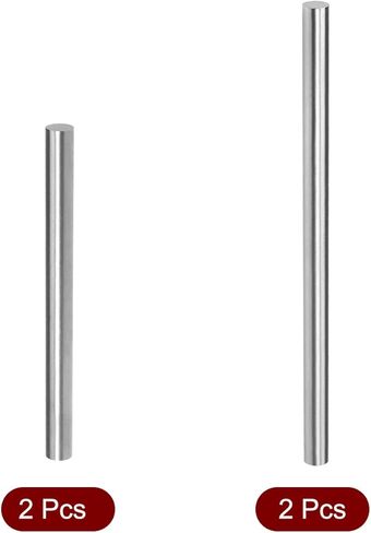 uxcell Round Steel Rod, 8mm High-Speed Steel Lathe Bar Stock Tool 100mm,150mm Long, for Shaft Gear Drill Lathes Boring Machine Turning Miniature Axle, 4pcs in Saudi Arabia