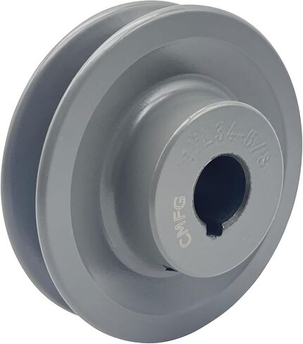 CMFG 1VL34-5/8 V حزام الحزم 3.15''OD، 5/8 بوصة تتحمل مع مقعد المفاتيح، الحديد الزهر، بكرة VL أخدود واحد لحزام "3L" "4L" "A" "B" in Saudi Arabia