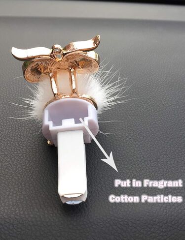 مشبك تنفيس موزع روائح السيارة، قطعتان معطر هواء للسيارة على شكل بومة، مشبك كريستالي رائع لتنفيس الهواء معطرات السيارة للنساء (أسود، رمادي) in Kuwait