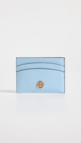 حافظة بطاقات Robinson Degrade للسيدات من Tory Burch، لون لازورد شاحب، أرجواني، مقاس واحد in Kuwait