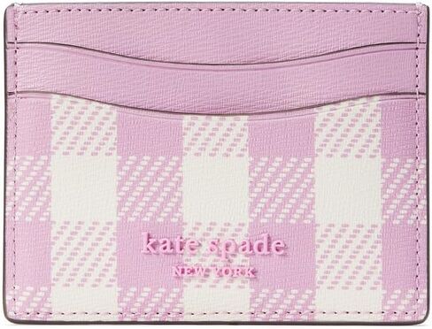 حامل بطاقات من مادة PVC مطبوع عليها حقل Morgan Gingham للسيدات من Kate Spade New York، متعدد الألوان بلون التوت، يمكن حمله مقاس 50.8 سم in Saudi Arabia