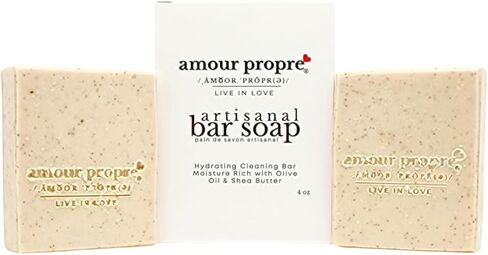 Creamy Coconut Milk & Exfoliating Walnut Shell Artisanal Bar Soap (Quantity 3) in Kuwait