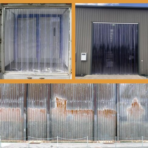 Vinyl Curtain-Door Replacement Strip,6.56' L x 7.5" W，2 mm Thick,Clear Plastic Strips Freezer Curtains,PVC Doggie Door Replacement Strips,Commercial for Warehouse Doors, Walk-in Freezers, Pet Doors in Saudi Arabia