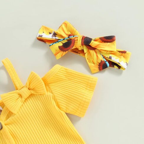 Mandizy Baby Bell قيعان فتاة ملابس الصيف قصيرة الأكمام رومبير مضلع متوهج السراويل عقال 3 6 12 18 شهرا وتتسابق in Saudi Arabia