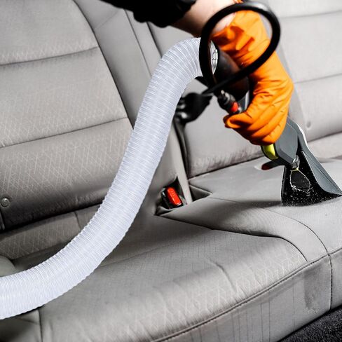 Yaocom 4 Inches 70 ft PVC Dust Collection Hose with Stainless Steel Hose Clamps Set Flexible Clear Vacuum Hose Puncture Resistant Fume Hose for Vacuums Cleaner Fume Dust Collection System in Saudi Arabia
