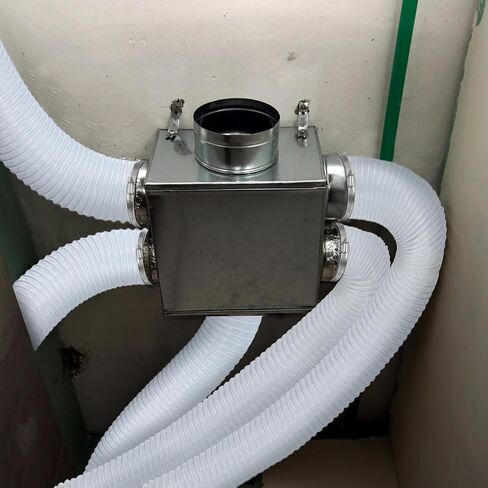 Yaocom 4 Inches 70 ft PVC Dust Collection Hose with Stainless Steel Hose Clamps Set Flexible Clear Vacuum Hose Puncture Resistant Fume Hose for Vacuums Cleaner Fume Dust Collection System in Saudi Arabia