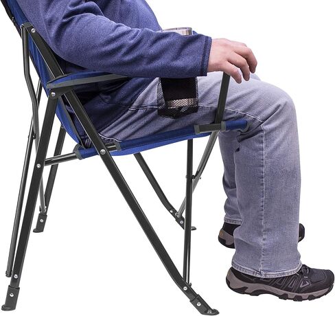GCI OUTDOOR Comfort Pro Camping Chair | Collapsible Folding Chair with Durable Armrests, Drink Holder & Portable Carry Bag — Heathered Pewter Gray in Saudi Arabia