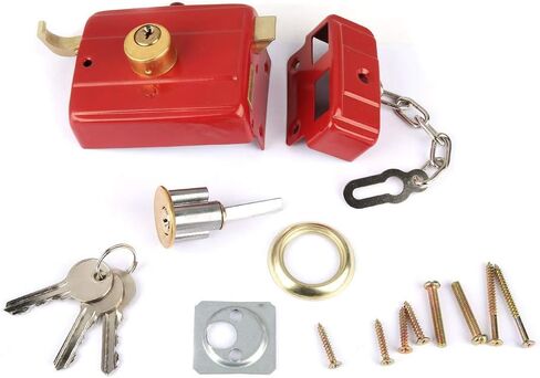 قفل ميت لوك ميت بولت، قفل أمان أحمر شديد التحمل، قفل ليلي ميت لمفاتيح الباب الخشبي، باب الحديد وغيرها من الأبواب المفصلية العمودية والتجهيزات المستقيمة in Kuwait