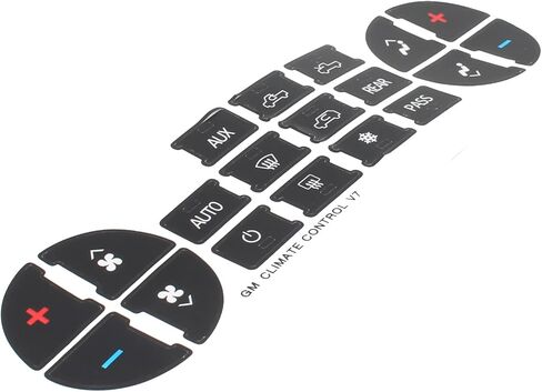 MOTOALL AC Dash Button Repair Kit Decal Stickers Replacement for Chevrolet GMC Tahoe in Saudi Arabia