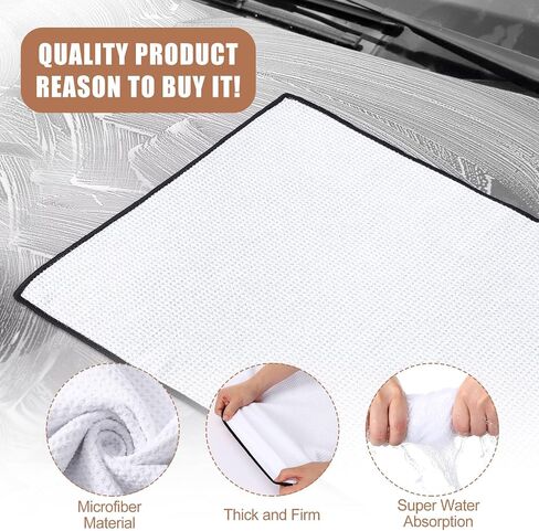 SmoothNovelty 12 Pcs Car Drying Towels 16 x 24 Inch Microfiber Drying Towel with Soft Edges Car Microfiber Cleaning Cloth Lint Free Scratch Free Absorbent Microfiber Towels for Cars Detailing (Blue) in Saudi Arabia