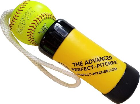 مدرب رمي الكرة اللينة Fastpitch المتقدم وأداة الإحماء مع كرة داخلية من الجلد الفاخر مقاس 12 بوصة لتحسين الإمساك in Kuwait