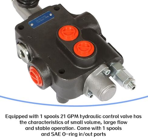 LiGuVCY Hydraulic Directional Double Acting Control Valve, 1 Spool 21 GPM SAE Ports Hydraulic Directional Control Valve 3600 PSI for Tractors Loaders Etc in Saudi Arabia