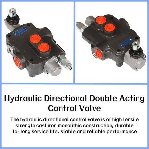 LiGuVCY Hydraulic Directional Double Acting Control Valve, 1 Spool 21 GPM SAE Ports Hydraulic Directional Control Valve 3600 PSI for Tractors Loaders Etc in Saudi Arabia