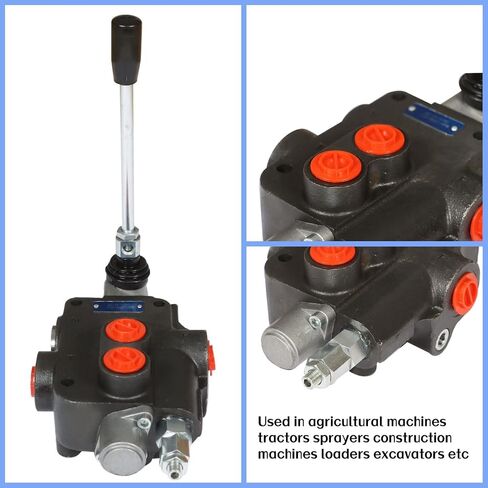 LiGuVCY Hydraulic Directional Double Acting Control Valve, 1 Spool 21 GPM SAE Ports Hydraulic Directional Control Valve 3600 PSI for Tractors Loaders Etc in Saudi Arabia