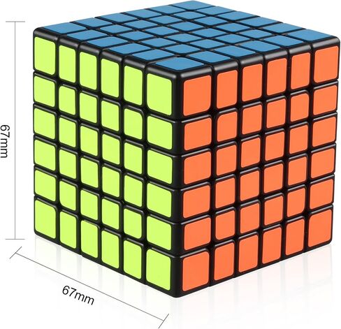 D-FantiX Cubing Classroom Meilong 6x6 مكعب السرعة 6x6x6 لعبة ألغاز المكعب السحري باللون الأسود in Saudi Arabia