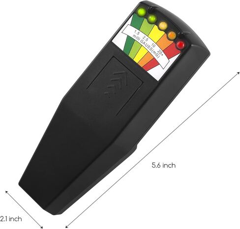 LED EMF Meter Magnetic Field Detector Ghost Hunting Paranormal Equipment Detector Portable EMF Reader Tester for Home EMF Inspections, Office & Outdoor Ghost Field Monitor Counter(Orange) in Saudi Arabia