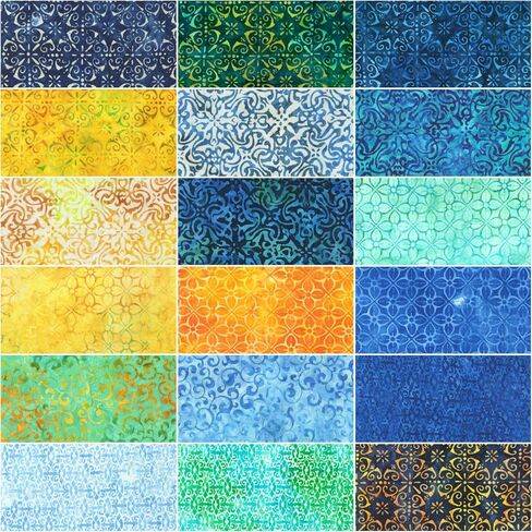 Lunn Studios Artisan Batiks Azulejos 18 فات أرباع أقمشة روبرت كوفمان FQ-2063-18 in Saudi Arabia