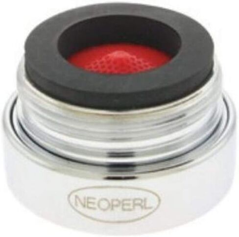 Neoperl 10 9740 3 جهاز تهوية ذكر ذو تدفق قياسي HC، مقاوم للتخريب، صغير، 2.2 GPM، قرص العسل، هوائي، قبة حمراء، 13/16"-27 خيط، لمسة نهائية من الكروم (عبوة من 6) in Kuwait