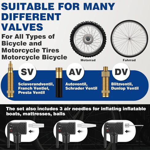 مضخة دراجة لركوب الدراجات الغربية مع مقياس الضغط - مضخة هواء للدراجة لجميع الصمامات - مضخة أرضية للدراجة 11 بار / 160 رطل لكل بوصة مربعة - مضخة إطار الدراجة للدراجات الإلكترونية والدراجات الجبلية - مضخة دراجة لصمام بريستا in Kuwait