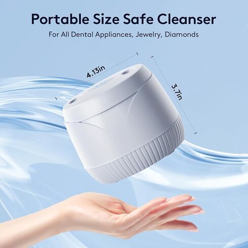 منظف ​​بالموجات فوق الصوتية لأطقم الأسنان، المثبت، واقي الفم، المصفف، صواني التبييض، رأس فرشاة الأسنان، آلة تنظيف المثبات بالموجات فوق الصوتية 45 كيلو هرتز لجميع أجهزة طب الأسنان، المجوهرات، الماس in Kuwait