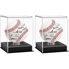 Baseball Display Case, UV Protected Acrylic Cube, Clear Case for Memorabilia and Autographed Balls (1 PC) in Kuwait