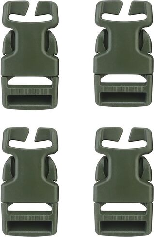 Replacement Buckle for Strap 1",Repair Kit Quick Release Buckles No Cutting or Sewing for Backpack Bag Tactical Vest 4PC (KHAKI) in Kuwait