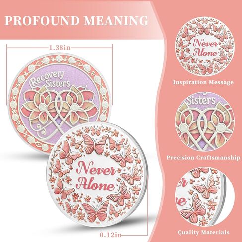 Breast Cancer Survivor Gift for Women - Inspirational Recovery Coin - Chemo Comfort Gift for Cancer Patients - Encouraging Token for Breast Cancer Warrior in Saudi Arabia