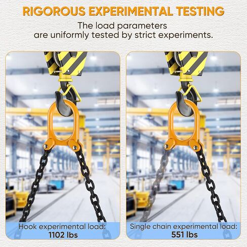 رافع طبل السلسلة - سعة تحميل 2200 رطل، مناسب لرفع براميل بلاستيكية/معدنية سعة 55 جالون، حلقة رفع مناسبة للرافعات (نموذج محسّن) in Kuwait