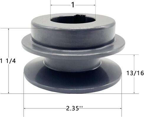 BK26-5/8، BK26X5/8 v بكرة الحزام، 2.75 بوصة OD، 5/8 بوصة تتحمل، مادة الحديد الزهر، BK بكرة محرك ذات أخدود واحد للأحزمة "4L" أو "A" والأحزمة "5L" أو "B" in Saudi Arabia