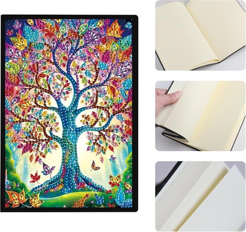 JISHSHAY Diamond Art Notebook Kits Diamond Painting Journal Kit Diamond Painting Accessories Blank Notebook Diamond Art Kits Aesthetic Notebooks Journal Notebook Gem Art Sketch Book A5 Angel in Kuwait