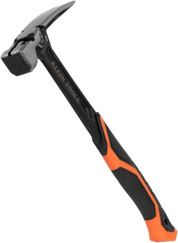 مطرقة مطحونة بمخلب 26 أونصة من Klein Tools 832-26، مقبض من الألياف الزجاجية، شديد التحمل لأعمدة المرافق، وجه مطحون، برتقالي عالي الوضوح in Kuwait