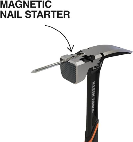 مطرقة مطحونة بمخلب 26 أونصة من Klein Tools 832-26، مقبض من الألياف الزجاجية، شديد التحمل لأعمدة المرافق، وجه مطحون، برتقالي عالي الوضوح in Kuwait