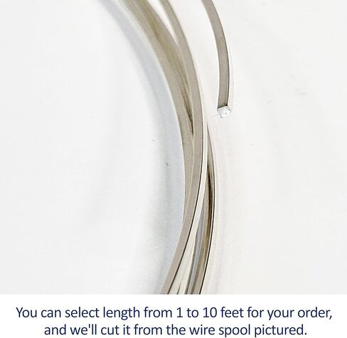 16 مقياسًا ، مربعًا ، نصف هارد ، 925 سلك الفضة الاسترليني - 3 أقدام - لفن المجوهرات من Wizart in Kuwait