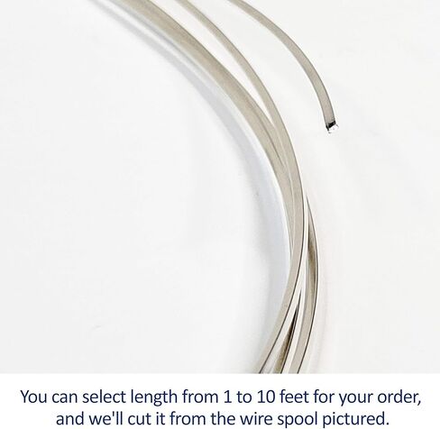 16 مقياسًا ، مربعًا ، نصف هارد ، 925 سلك الفضة الاسترليني - 3 أقدام - لفن المجوهرات من Wizart in Kuwait