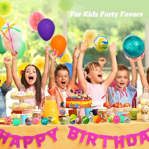 كرات نطاط للأطفال 24 قطعة 7 أنماط 32 مم من ألعاب الكرات المرتدة عالية الحفلات لحفلات أعياد الميلاد ، وفضلات الحفلات والهدايا في الفصل الدراسي in Kuwait