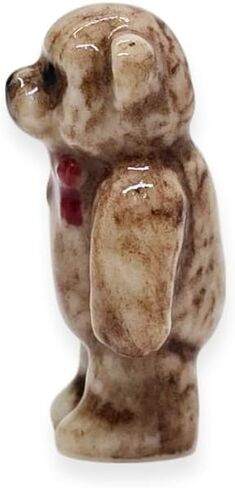 1¼" High Brown Open Arms Hug Teddy Bear Figurine - Miniature Hand Made Painted Ceramic Animals Porcelain Clay Pottery Decorative Collectible Figurines Décor Gifts in Saudi Arabia