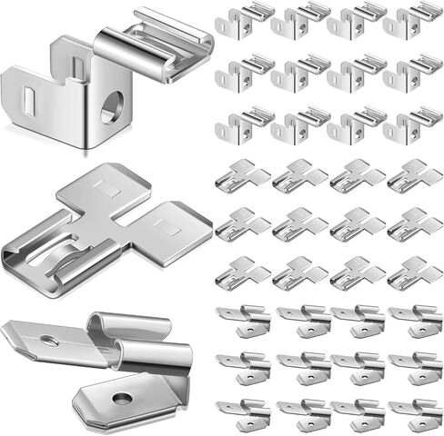 36 Pieces of Electrical Spade Connectors Including 12 Pcs Piggyback Spade Connectors, 12 Pcs Double Spade Connector and Chair Terminal Quick Disconnect Adapter 1/4" 2 Male and 1 Female Tabs in Saudi Arabia