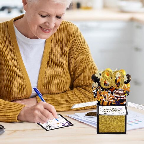 Happy Birthday 3D Pop-Up Card, Colorful Pop up Box with Envelope & 90 Years Old Greeting Card Birthday Gifts Cool Pop up Birthday Card for Grandma Grandpa Men Women (90th) in Saudi Arabia