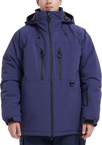 Mens Waterproof Ski Jacket Snow Coats Mountain Snowboarding Windbreaker Hooded Parka in Saudi Arabia