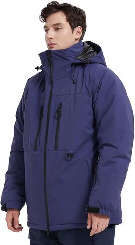 Mens Waterproof Ski Jacket Snow Coats Mountain Snowboarding Windbreaker Hooded Parka in Saudi Arabia
