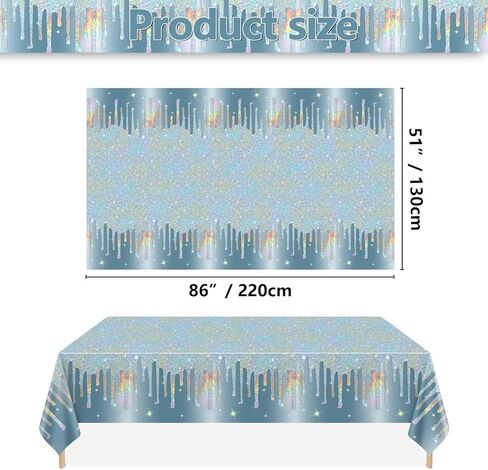 4 Pack Rose Gold Table Cloths, 51 x 86 inches Rose Gold Glitter Tablecloth for Girls and Women 16th 18th 21st 30th 40th Birthday Weddings in Kuwait