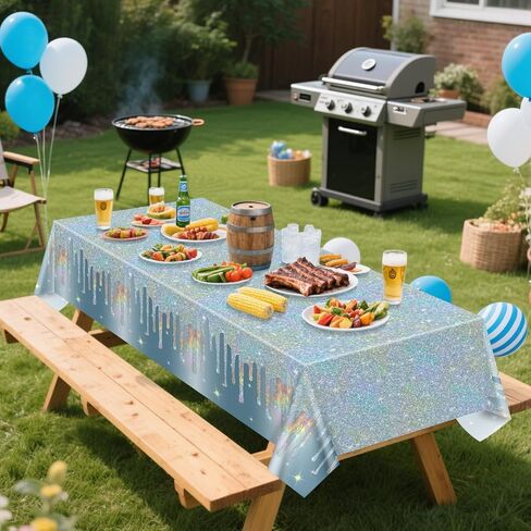 4 Pack Rose Gold Table Cloths, 51 x 86 inches Rose Gold Glitter Tablecloth for Girls and Women 16th 18th 21st 30th 40th Birthday Weddings in Kuwait