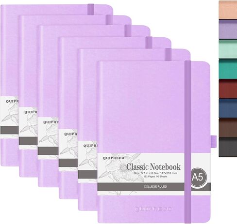 Bullet Journal Dotted Hardcover Notebook, 140 Pages 120Gsm Paper for Journaling,Note Taking,Diary,5.7''*8.3'',Burgundy in Saudi Arabia