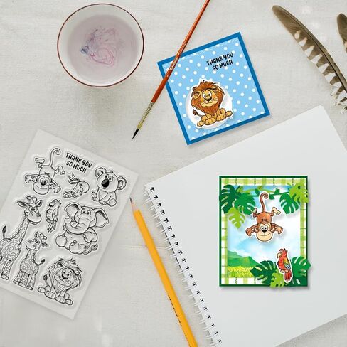 GLOBLELAND Ocean Pirate Animals Clear Stamps Treasure Map Silicone Clear Stamp Transparent Stamps for DIY Scrapbooking and Cards Making Photo Album Journal 6.3x4.33inch in Saudi Arabia