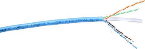 TSCables Cat6A Plenum Shielded Cable 1000ft – Pure Copper, 750MHz F/UTP, PoE++ Ready, 23AWG with Overall Aluminum Foil Shield for High-Speed, Interference-Free Networking in Air Ducts & Ceilings-Black in Saudi Arabia