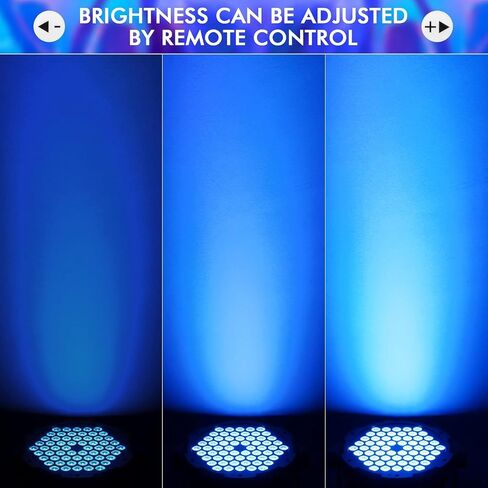 90W 60LEDs Par Lights 2Pack - RGB Stage Par Lights Sound Activated by Remote & DMX Control Uplights for Events Church Wedding Music Dance Show DJ Party Lighting in Saudi Arabia