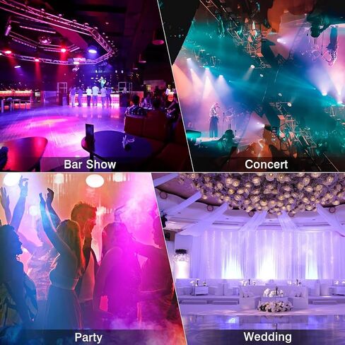 90W 60LEDs Par Lights 2Pack - RGB Stage Par Lights Sound Activated by Remote & DMX Control Uplights for Events Church Wedding Music Dance Show DJ Party Lighting in Saudi Arabia